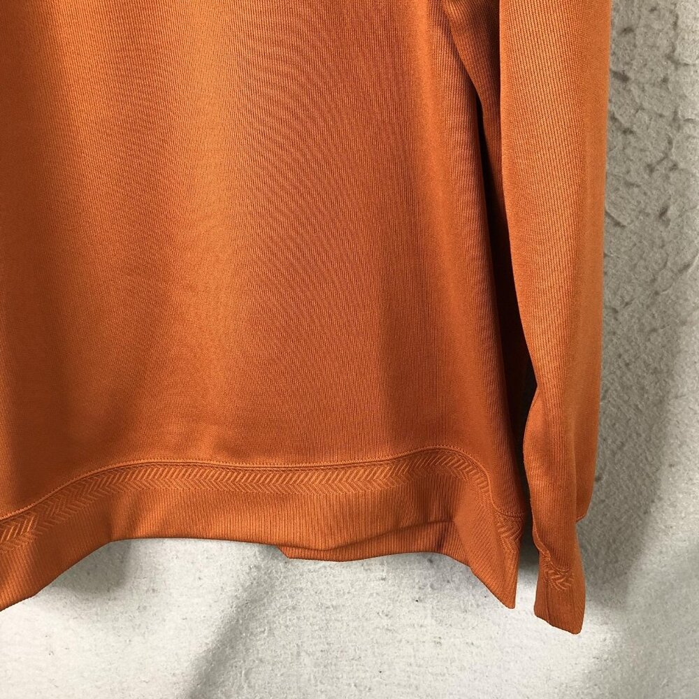 Texas Longhorns Sweatshirt Mens XL Orange NCAA Football Nike Dri Fit Quarter Zip - Picture 12 of 16